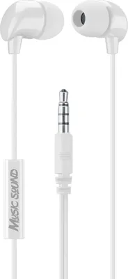 Zdjęcie produktu dla Music Sound 8018080359798, Przewodowa, Połączenia/muzyka, 24 g, Zestaw słuchawkowy, Biały