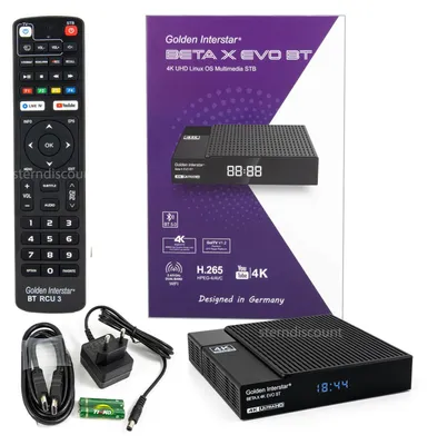 Produktbild von Golden Interstar Beta X EVO BT – 4K OTT IPTV Box mit Bluetooth-Fernbedienung | 9