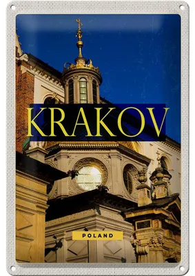 Produktbild von Blechschild Reise 20x30cm Krakow Sehenswürdigkeit Europa Reise