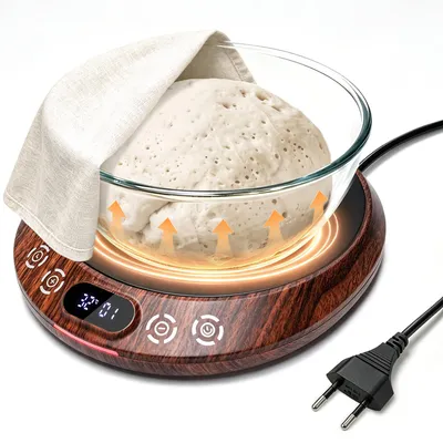 Sauerteig-Starterwärmer, 16 cm, 18-43°C, Timer, Speicher