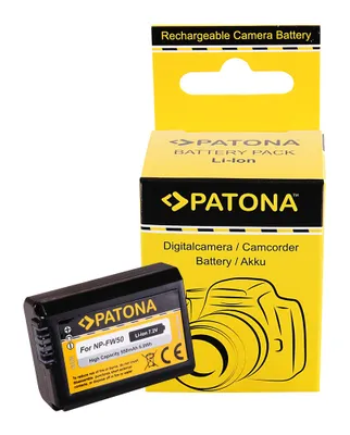 Produktbild von PATONA Akku für Sony NP-FW50 Alpha 7 5000 5100 6000 NP-FW50 Cyber-shot RSCRX10