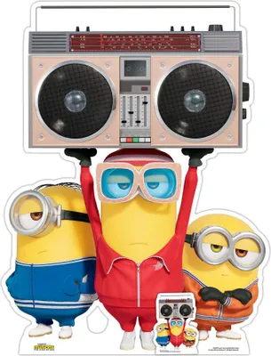 Produktbild von Kartonfigur Musikgruppe Boombox - Die Minions 2: Es war einmal