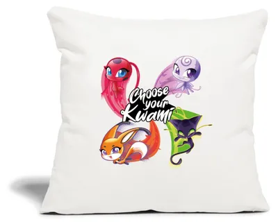 Produktbild von Spreadshirt Miraculous Choose Your Kwami Kissenbezug 45x45 cm, One size, Naturweiß