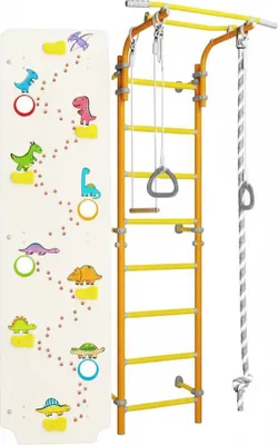 Image de Espalier chambre d'enfant Next-1 Dino | mur d'escalade | appareils de gymnastique | montage mural