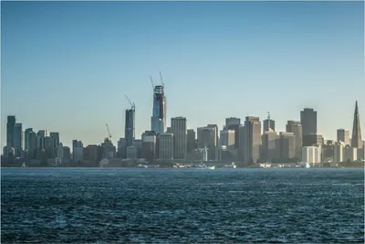 Produktbild von Wallario Poster - Skyline von San Francisco, Kunstdruck Größe: 61 x 91,50 cm
