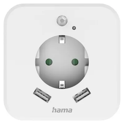 Produktbild von Hama 00223498, Typ F, Typ F, Gerade, Weiß, 230 mm, 90 mm