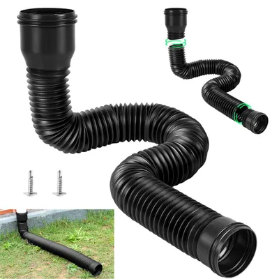 Imagen del producto de Extensión flexible para canalones y bajantes, tubo de desagüe extensible de polietileno (PE)