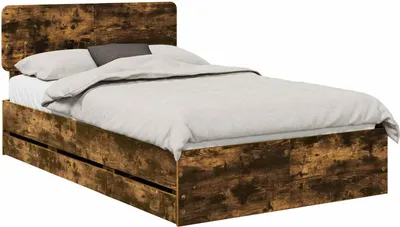 Immagine prodotto di Struttura del letto Quercia Affumicata 135 x 190 cm