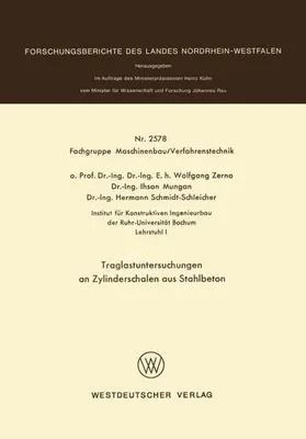 Obrázek produktu pro Traglastuntersuchungen an Zylinderschalen aus Stahlbeton