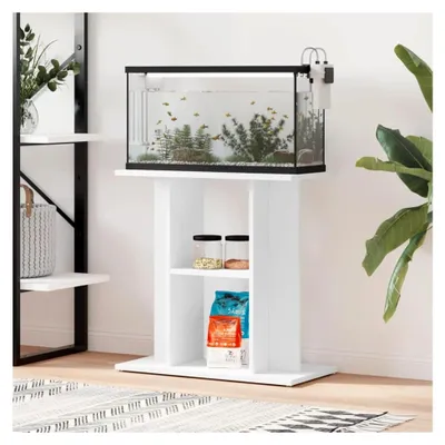 Produktbild von 60 cm Aquariumsschrank Modern Weiß Holzwerkstoff