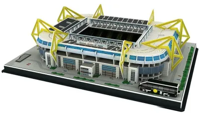 Produktbild von 3D Fußballstadion Puzzle Spielzeug - Signal Park Modellbausatz für Kinder