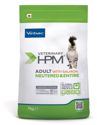 Obrázek produktu pro Virbac Adult With Salmon Neutered & Entire Cat 7kg Suché krmivo pro sterilizované a kastrované kočky s lososem