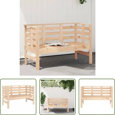 Produktbild von The Living Store Gartenbank 111,5x53x71 cm Massivholz Kiefer