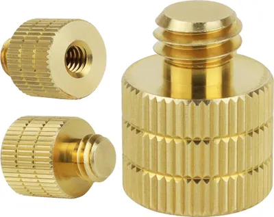 Zdjęcie produktu dla Adapter 1/4" żeński na 3/8" męski mosiądz przejściówka do kamer statywów