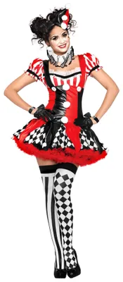 Produktbild von Harlekina Clown - Karneval und Faschingskostüm Größe: M