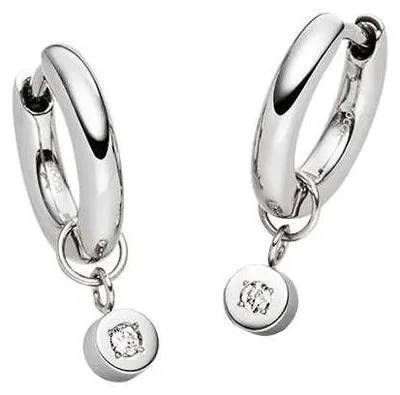 Immagine prodotto di Boccia 05086-03 Orecchini da donna creoli in titanio con diamante