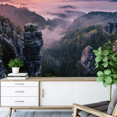 Produktbild von A.S. Création Vlies Fototapete Berge Sunrise Rocks DD118955 Sonnenuntergang