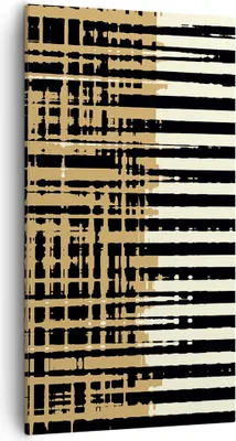 Produktbild von Bild auf Leinwand - Leinwandbild - Einteilig - Abstraktion Weiß Gürtel - 55x100cm - Wand Bild - Wanddeko - Wandbilder - Leinwanddruck - Bilder - Wanddekoration - Leinwand bilder - PA55x100-4857