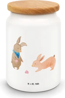 Produktbild von Mr. & Mrs. Panda zuckerdose Hasen Muschel - Weiß - Geschenk, Ferien, Freundinnen, behälter, Vorratsdose, Muscheln, Muttertag, Vorratsbehälter, Strand, Keksdose, Meer
