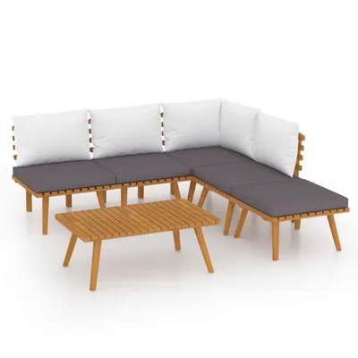 Produktbild von vidaXL 6-tlg. Garten-Lounge-Set mit Kissen Massivholz Akazie