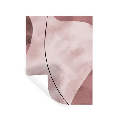 Produktbild von MuchoWow® Wandtattoo Wandsticker Wandaufkleber Abstrakt - Formen - Farben - Kunst 90x120 cm Selbstklebend und Repositionierbar - Faltenfrei