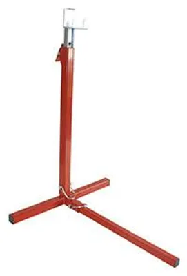 Zdjęcie produktu dla Podnośnik do kosiarki, zapewniający przednie podparcie, z regulowaną wysokością od 38 do 55 cm. Udźwig: 100 kg