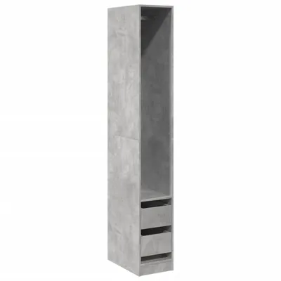 Produktbild von Kleiderschrank Betongrau 30x50x200 cm Holzwerkstoff