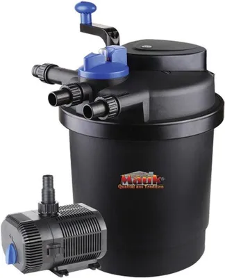 Produktbild von Famanu Druckfilter Set für Teiche bis 6000 Liter - mit UVC-Reiniger und Pumpe