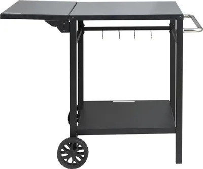 Immagine prodotto di Carrello da pranzo per barbecue da esterno, doppio ripiano, mobile