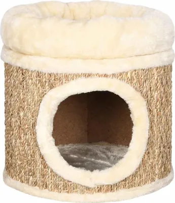 Produktbild von vidaXL Katzenhaus mit m Katzenbett 33 cm Seegras