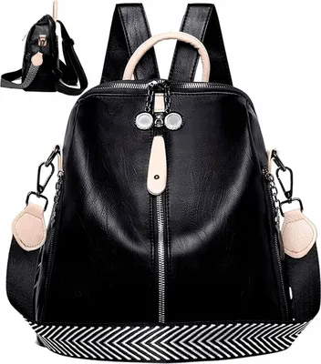 Produktbild von Damen-Retro-Vintage-Rucksack - Verstellbare Riemen - Eleganz und Komfort - Reißverschlusstasche - Stilvolle Organisation - Hochwertiges