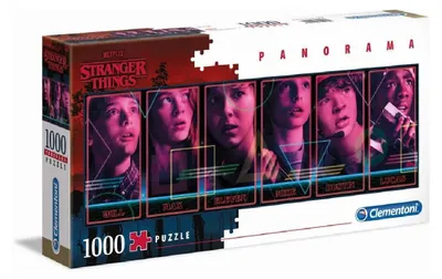 Produktbild von Clementoni 39548 - Panorama Puzzle - Stranger Things (1000 Teile) Puzzel Netflix