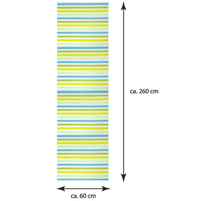 Obrázok produktu pre Bestlivings Elena panelová záclona 3-pack "s pruhmi" (š x v) 60 x 260 cm Zelená, pruhovaná posuvná záclona, v mnohých farbách