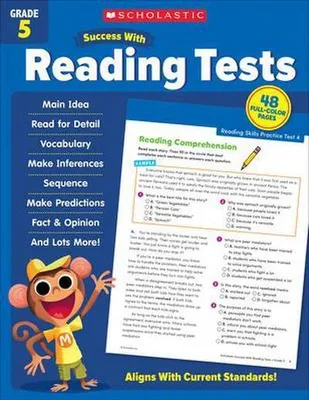 Image de Scholastic Success with Reading Tests Grade 5 Workbook