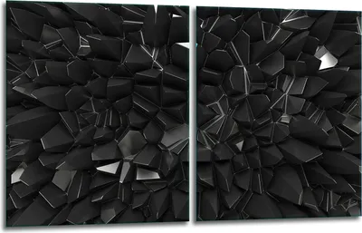 Produktbild von Herdabdeckplatten 2x40x52 Glaskeramikfeld 2-Teilig Glas Spritzschutz Schwarz