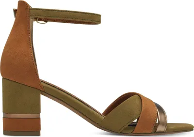 Produktbild von MARCO TOZZI Damen Sandalette geschlossene Ferse Colorblock 2-28036-42, Größe:39 EU, Farbe:Grün