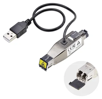 Obrázok produktu pre Gigabitový optický kábel na konvertor RJ45 – Kompaktný konvertor s napájaním cez USB
