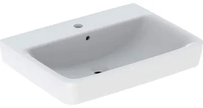 Produktbild von GEBERIT Aufsatzwaschbecken Renova Plan 65 cm weiß mit KeraTect® Spezialglasur 501723008