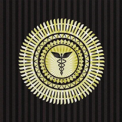 Obrázek produktu pro OUTDOOR DEKOSTOFFE OXFORD - Motiv Caduceus-Symbol I DX547