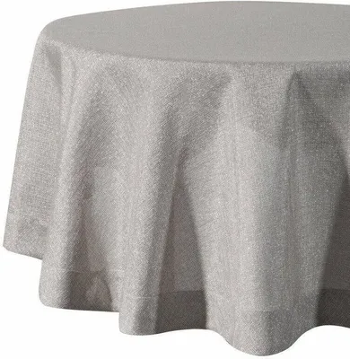 Produktbild von Festliche Tischdecke Tischdekoration STELLA 2 silber 180 cm Rund