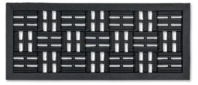 Gummimatte Haustür 25x60 cm, rutschfest, robust, 6 mm hoch