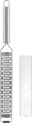 Produktbild von Flache Küchenreibe, länglich, lang, für Käse, Zitronen, Schokolade, Gemüse, 38 cm
