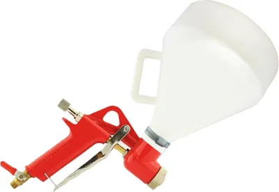 Image de Pistolet à plâtre réservoir en plastique argent