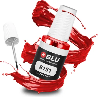 Produktbild von BLU Auto Lackstift Rot kompatibel für Skoda 8151 Rot | Auto Lack Reparatur Ausbesserungslack
