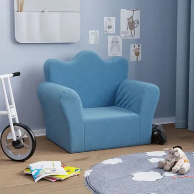 Produktbild von "2026 Promotion" Kindersofa Blau Weich Plüsch - Kindersofas CC21679