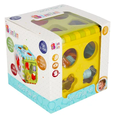 Productafbeelding van Leerzaam speelgoed: sorteerset 6-in-1, geschikt voor kinderen vanaf 12 maanden, BamBam