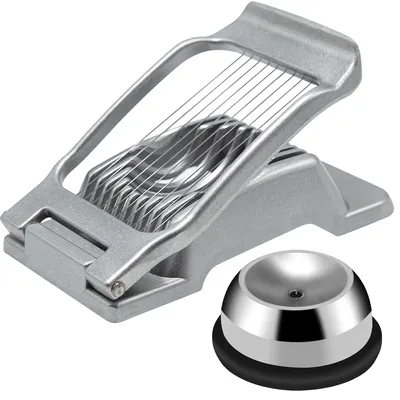 Eierschneider und Eierpiekser, Edelstahl/Aluminium, spülmaschinengeeignet