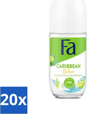 Produktbild von Fa Deodorant Roller Lime Squeeze 50 ml - Vorteilspack - 20 Stücke
