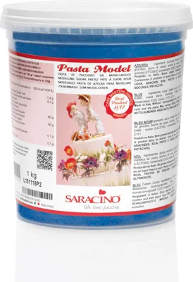 Zdjęcie produktu dla Saracino Pasta Model 1 kg NIEBIESKA ciemna modelina