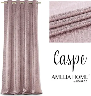 Zdjęcie produktu dla Zasłona na przelotkach CASPE 140x250 pudrowa AmeliaHome
